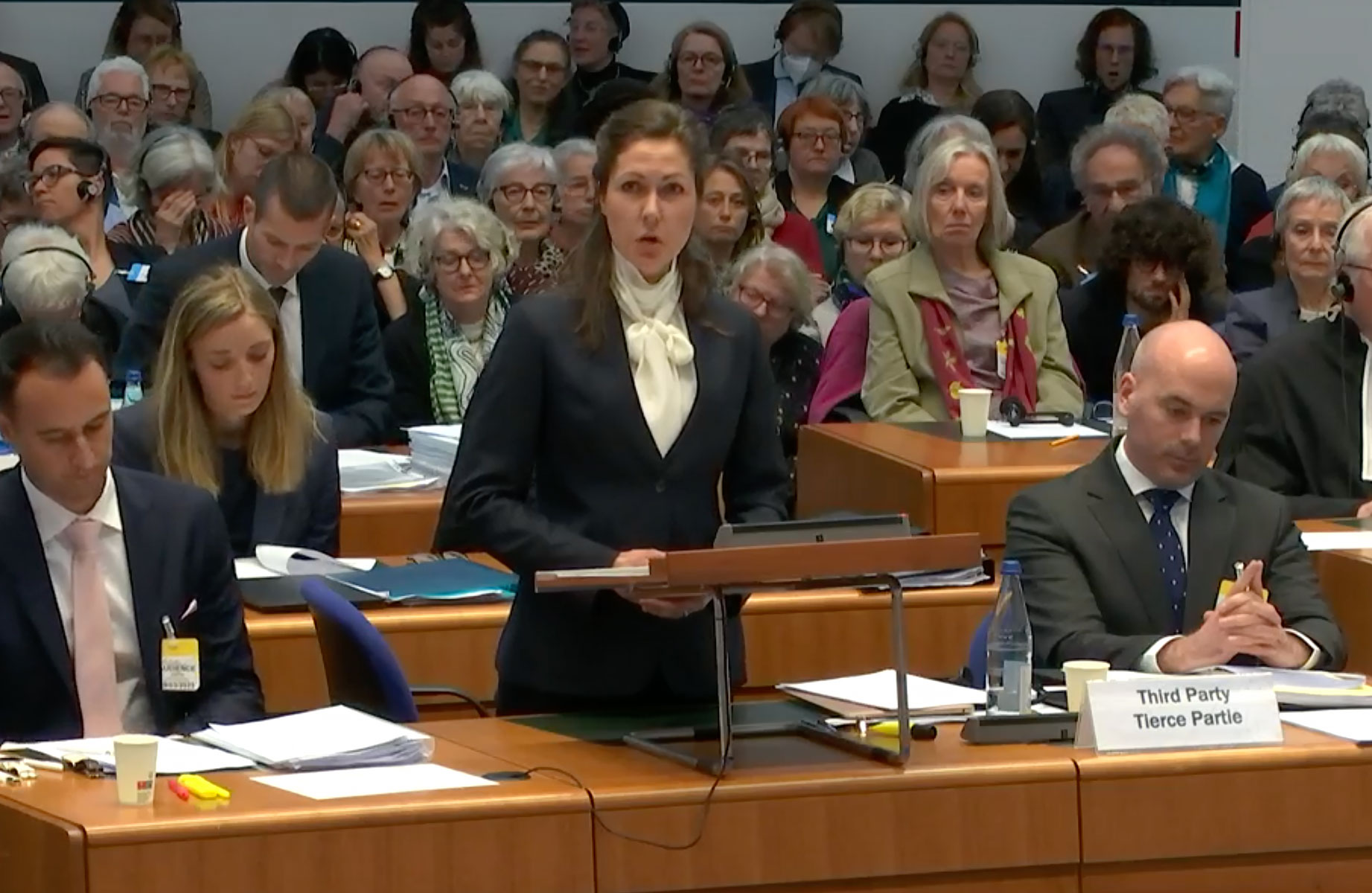 Høring i KlimaSeniorinnen mot Sveits i EMD